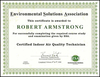 Certified Indoor Air Quality Technician (CIAQT)